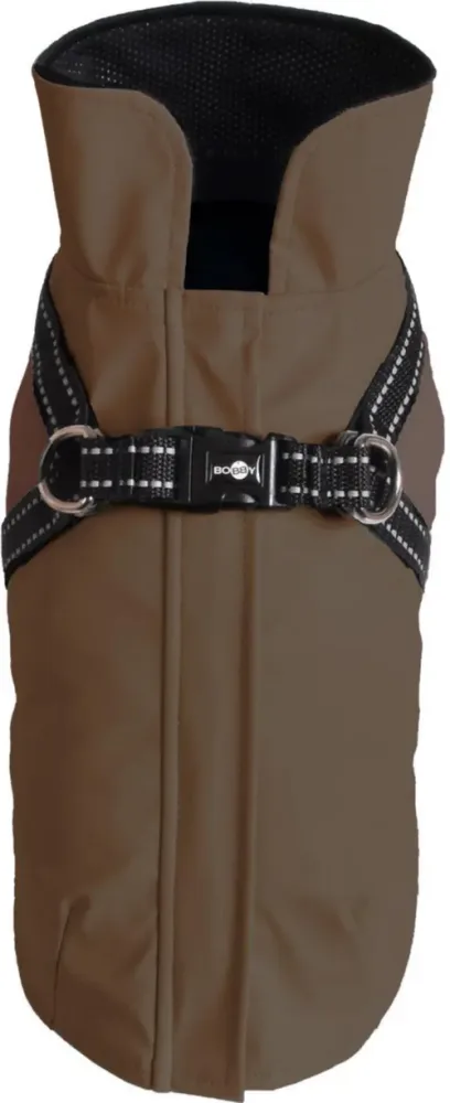 Manteau pour chien en néoprène coloris vert harnais intégré Bobby Tom - taille 34S
