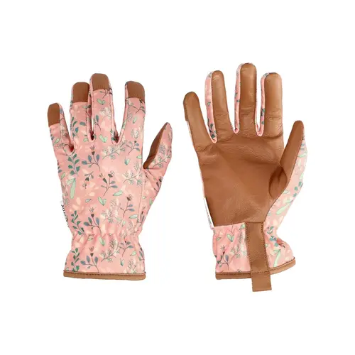 Gant Christy coloris orange corail en toile et cuir Blackfox - taille 8