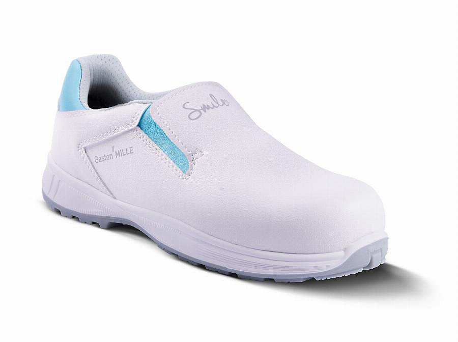 Mocassin de sécurité Ottawa S2 SRA ESD slip-on blanc – Taille 43, CHA11068