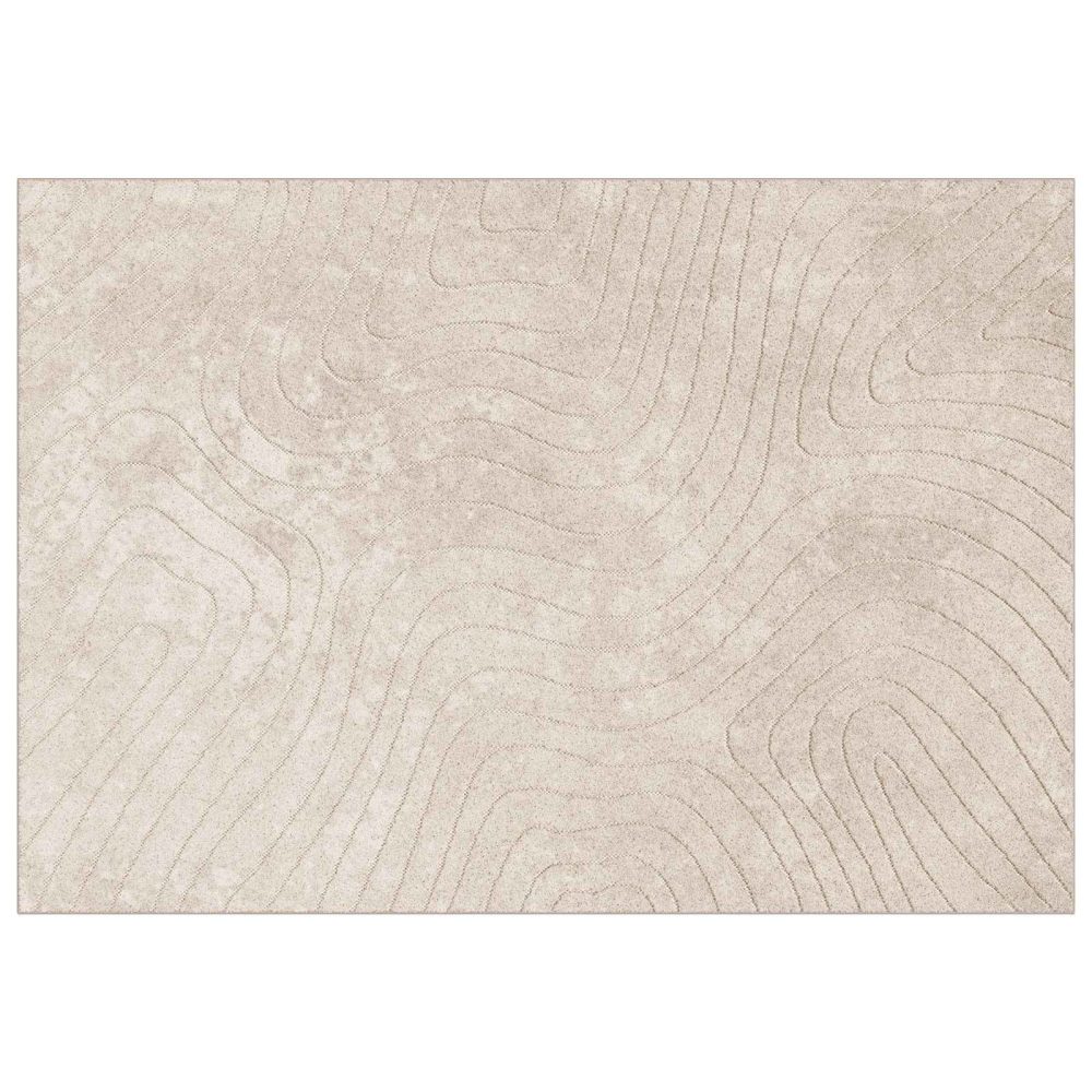 vidaXL Tapis d'intérieur et d'extérieur PALMERAS Beige 160 x 230 cm – Accessoires déco