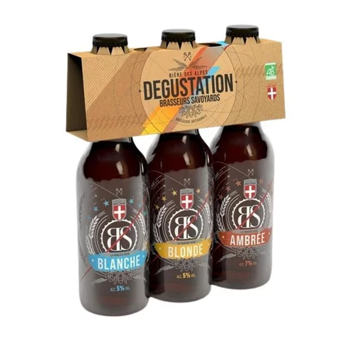 Coffret dégustation bières bio Brasseurs Savoyards - 3 x 33 cl