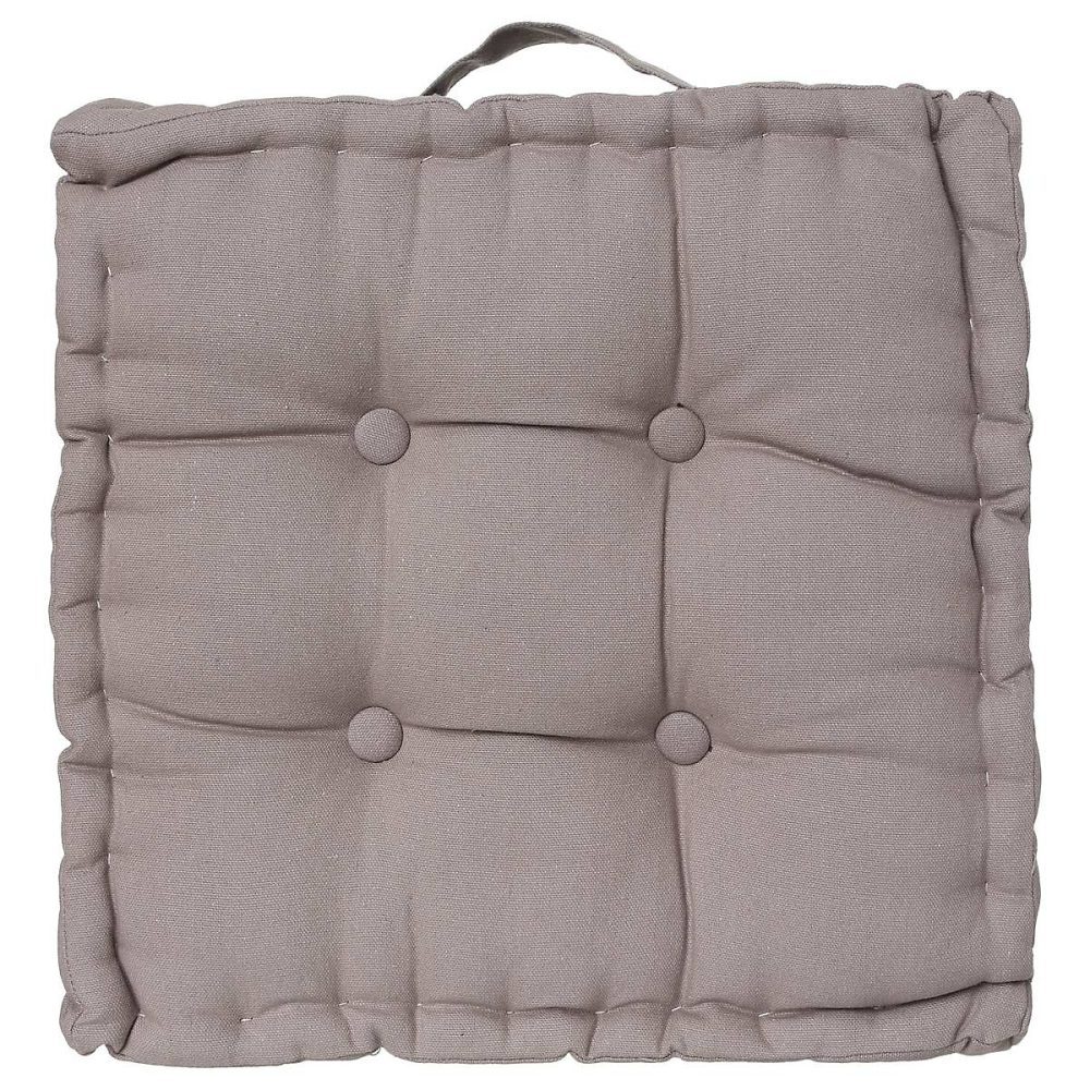Coussin de sol gris 40 × 40cm – Atmosphera Créateur d'intérieur