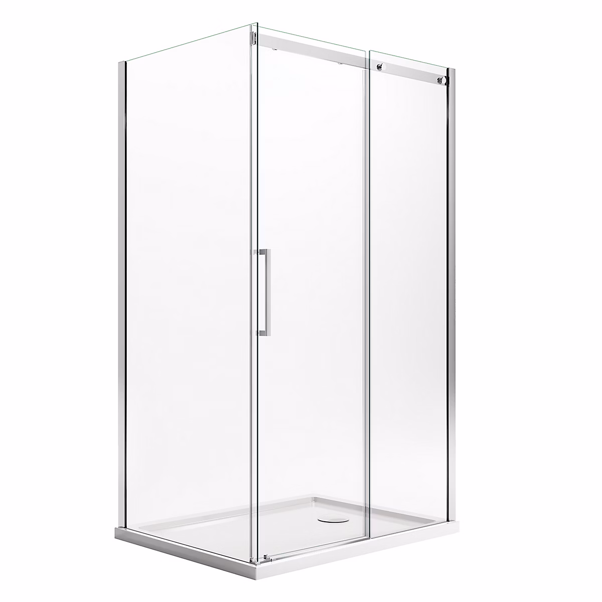 Cabine de douche 70 × 150CM H200 Verre Transparent 8mm Droite avec Easy – Clean mod. Prime Duo 1 Porte