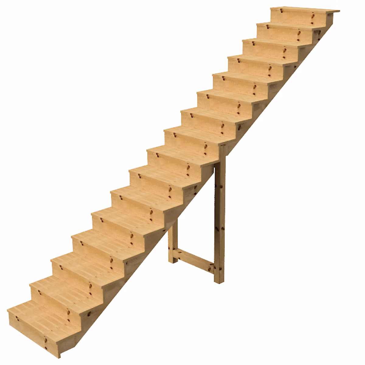 BERLIN Escalier extérieur bois 16 marches H 275cm L-80cm fermé – Réf. ODBJOUFID9278122511