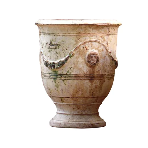 Vase Anduze patine en terre cuite H 55 x Ø 45 cm
