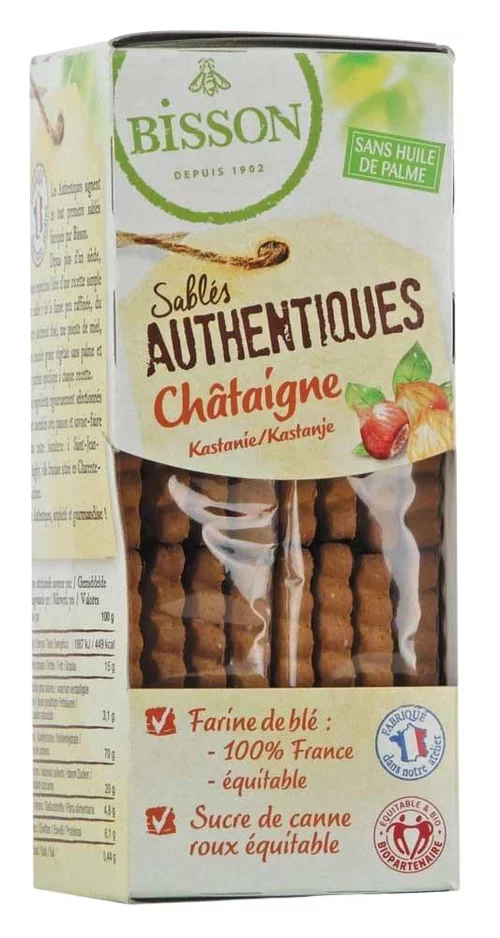 Biscuits sablés authentiques à la châtaigne - 180 gr
