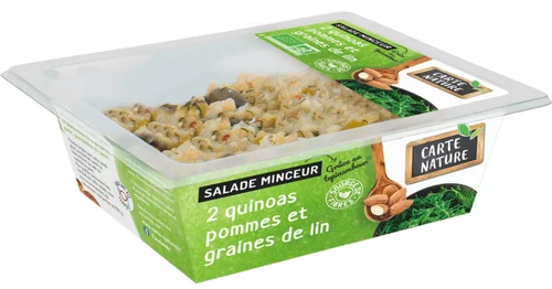 Salade minceur 2 quinoa pomme graine de lin Carte Nature - 160g