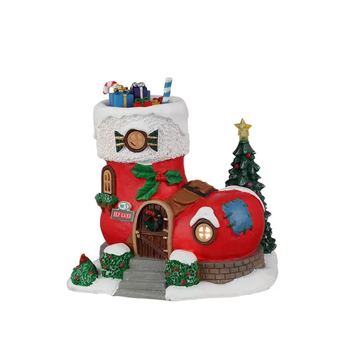 Maison d'elfe pour village de Noël Lemax Santa's Wonderland Elf Lane n°3