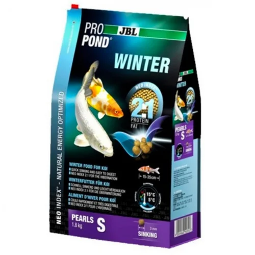 Nourriture d'hiver pour carpes koï, spécifique, JBL BASSIN ProPond Winter S - 1,8 kg