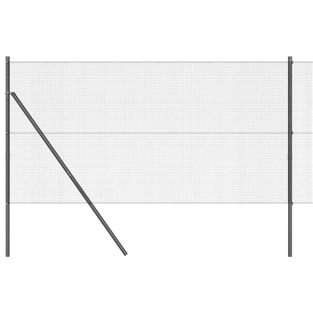 vidaXL Clôture en fils soudés pour fixation au sol 100 x 1 m Gris – 1 m 12 mm