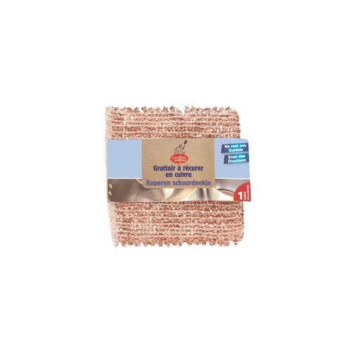 Grattoir à recurer en cuivre La Droguerie Écologique - 15 x 15 cm