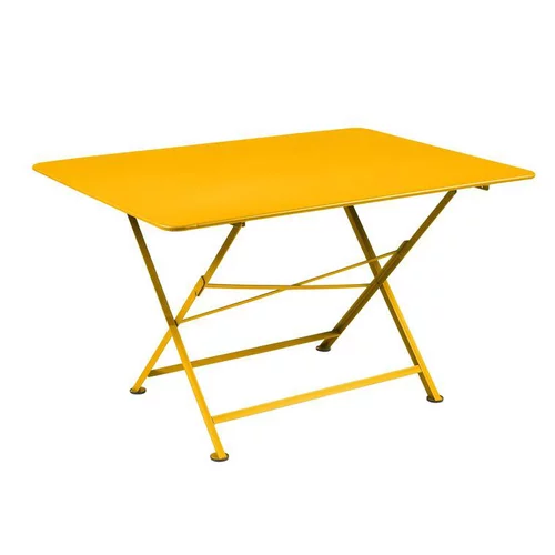 Table pliante coloris jaune en acier Cargo Fermob - 128 x 90 x 74 cm