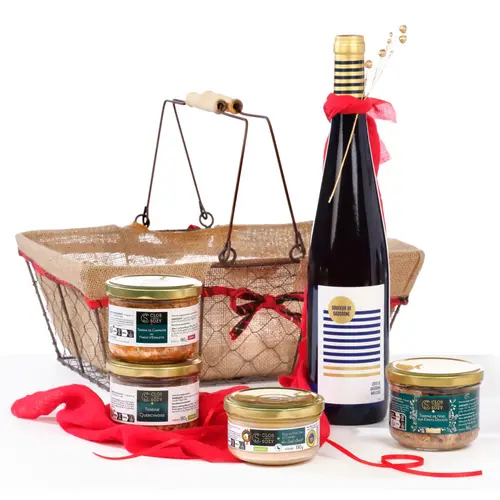 Panier gourmand des fins gourmets Clos Saint Sozy - les 5 pièces