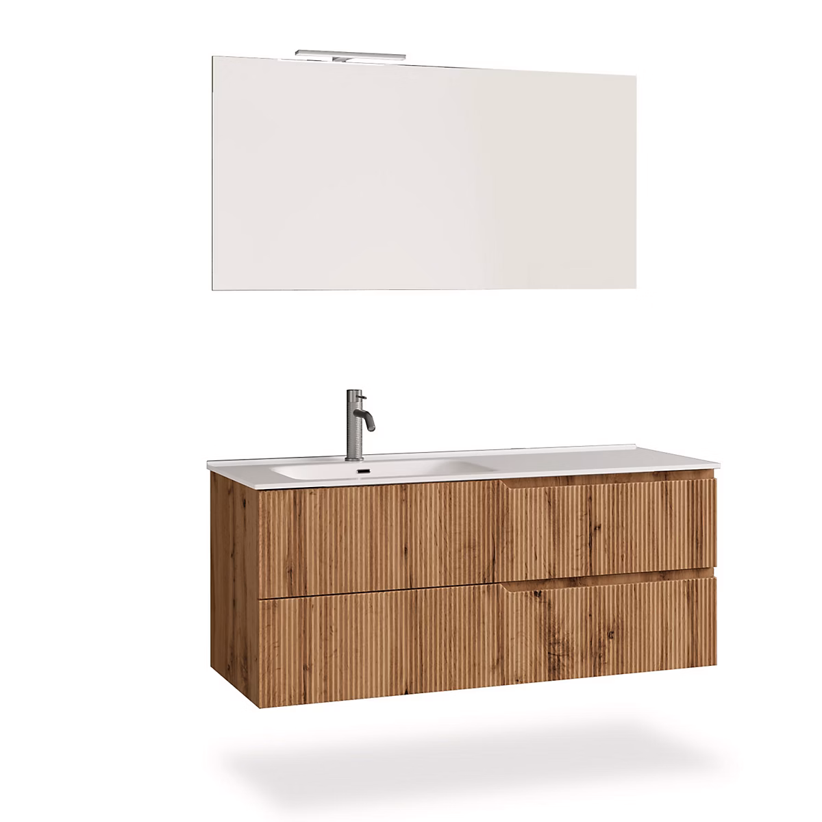 Ensemble salle de bain vasque gauche 4 pièces VENERE chêne – Réf. CHWBUTLJL6564257951