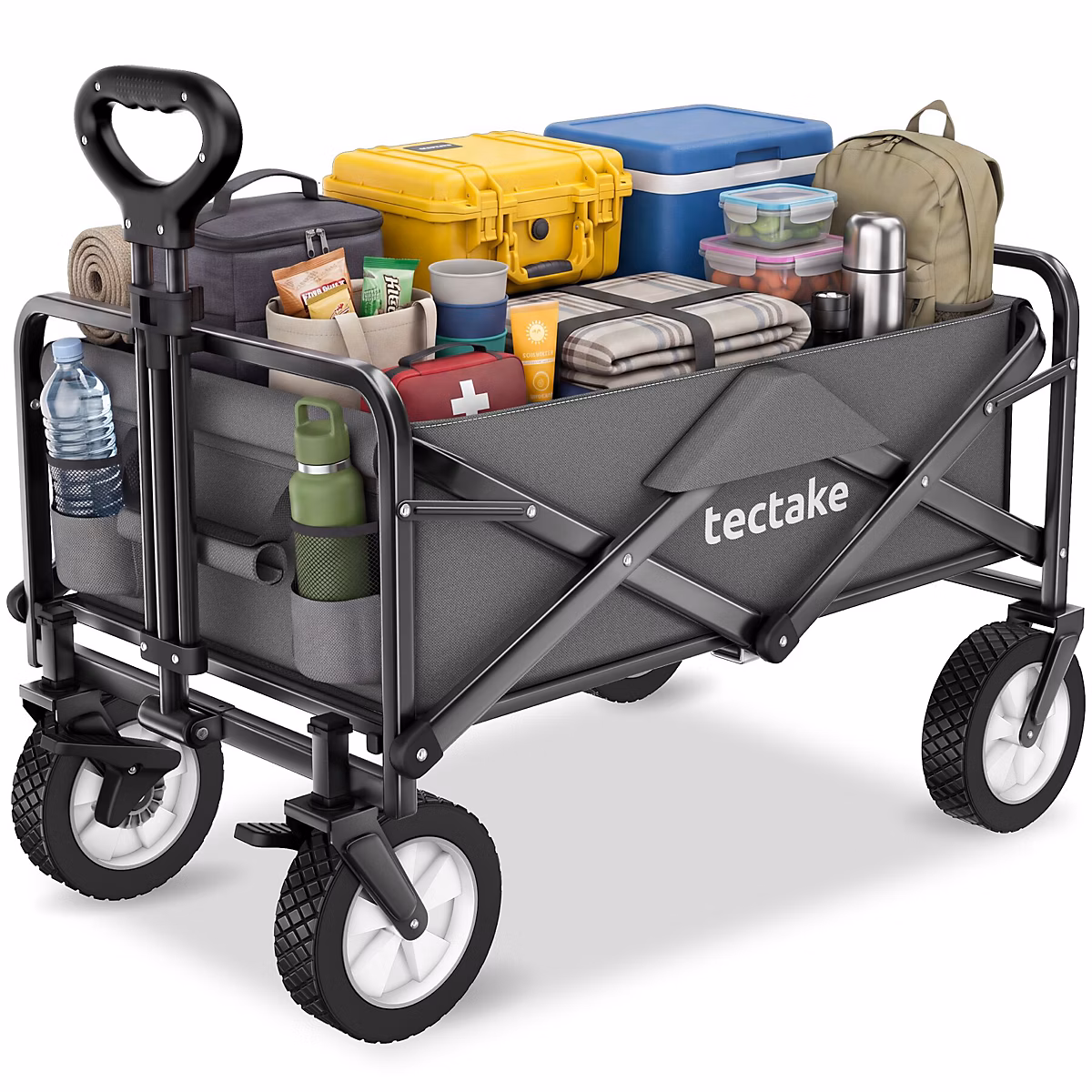 Chariot pliable charge max 80 kg 53 – 5 × 91 × 101 cm gris
