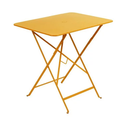Table pliante coloris jaune en acier Bistro Fermob - 77 x 57 x 74 cm