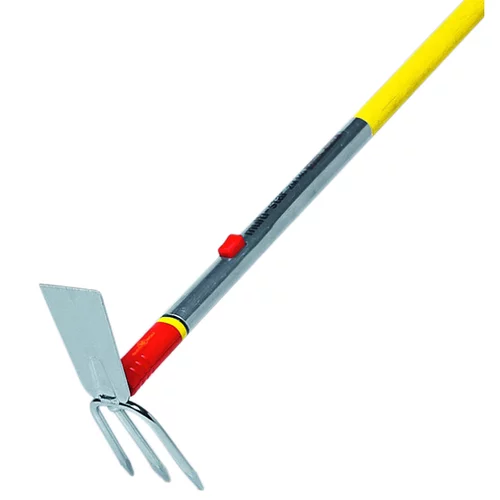 Serfouette 3 dents coloris métal 8 cm