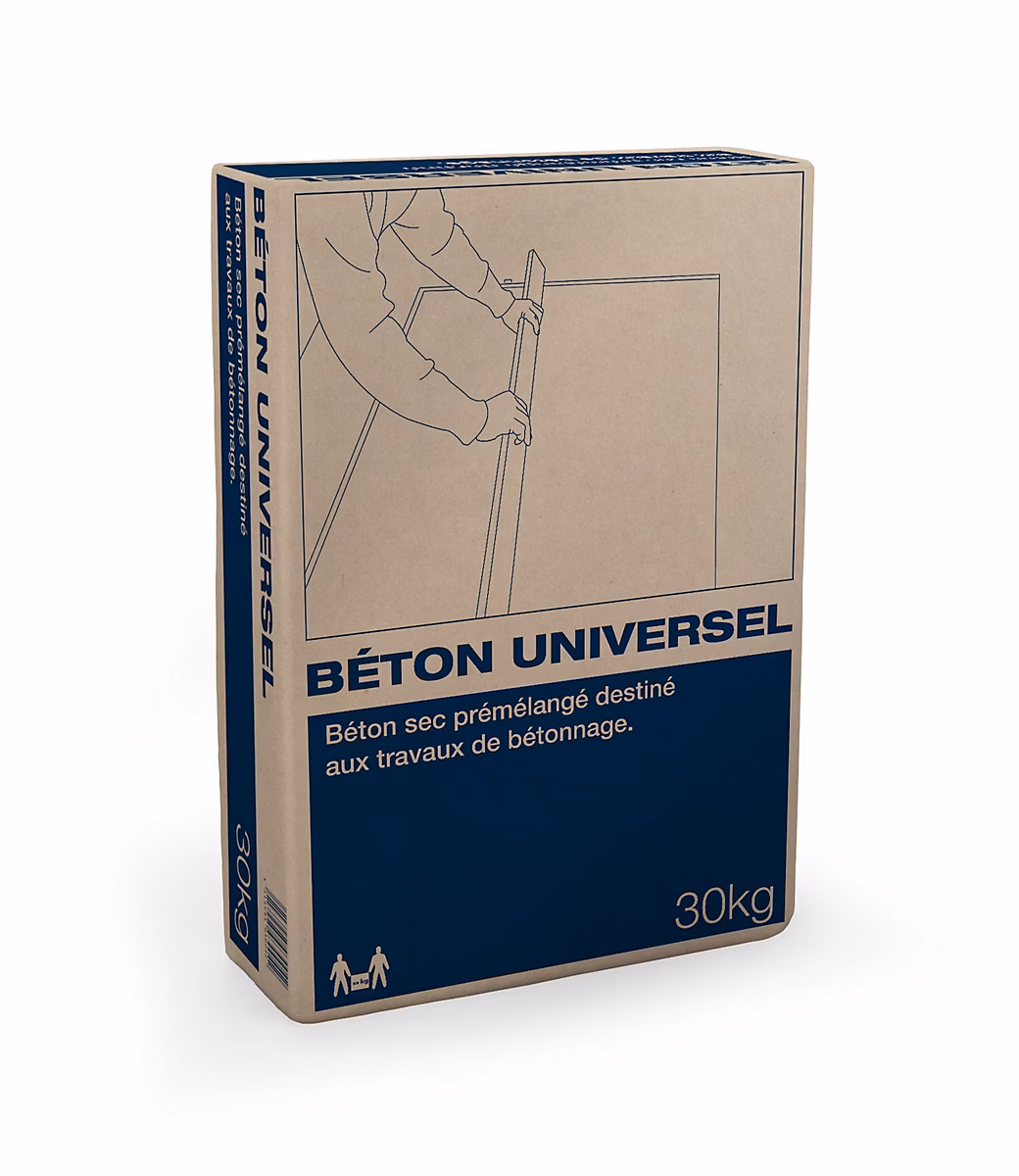 Matériaux de construction – Béton universel sec prémélangé sac de 30 kg