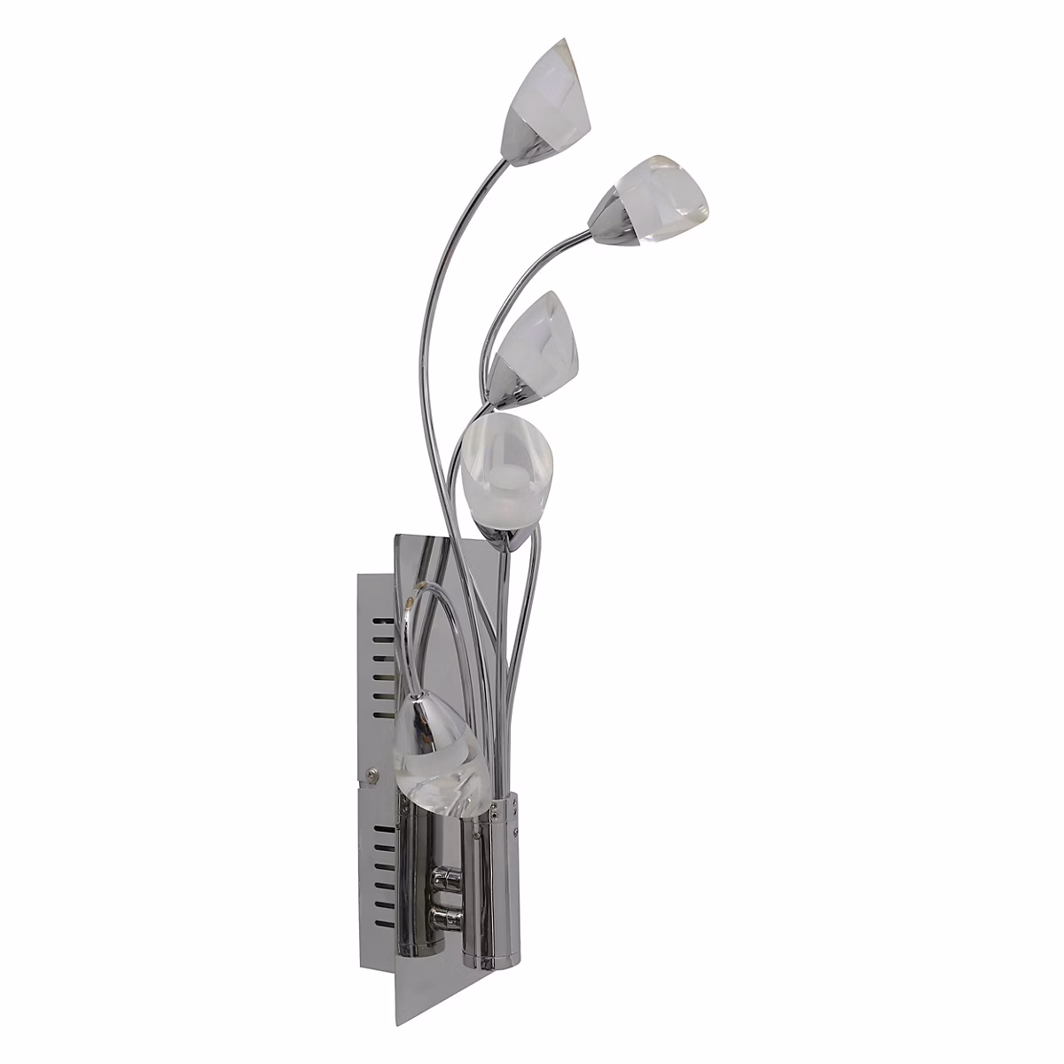 Applique LED 'Shinny' en métal et plastique chromé avec LEDs fixes – 50 cm