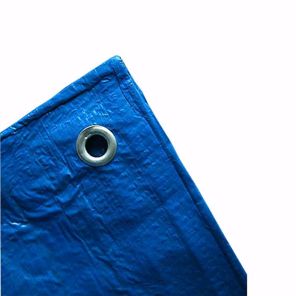 Bâche 70g/m | bâche de protection bleue – étanche – imperméable – avec œillets – résistante – 2 × 3m (6m)