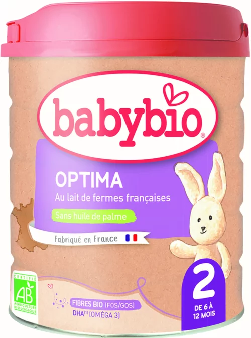 BABYBIO Optima 2 dès 6 mois – 800 gr