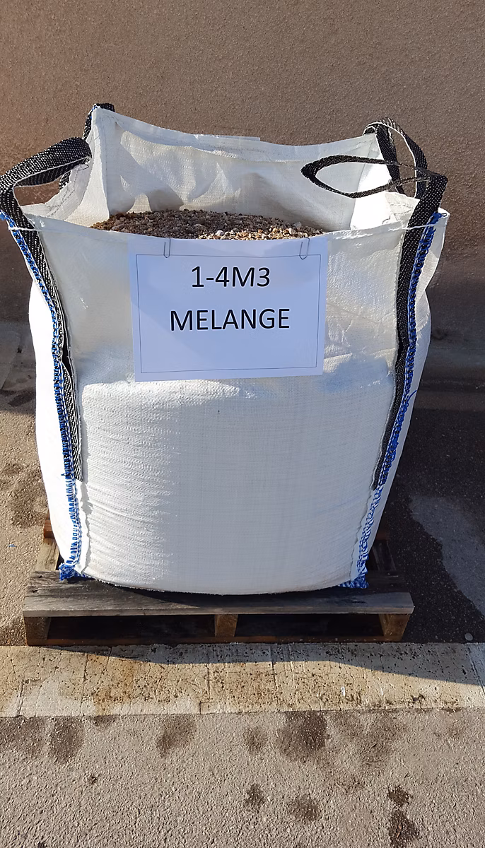 Big bag 1-4m3 mélange sable et gravillon pour béton – Réf. ASXOIXCNS3802452176