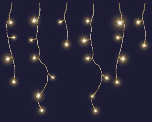 Stalactit solaire animée 8 fonctions mémoire 160 LED coloris blanc chaud Blachere - 8 m