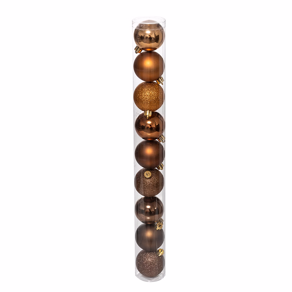 Assortiment de boules de noël bronze ∅60mm Feeric Light & Christmas – 9 pièces