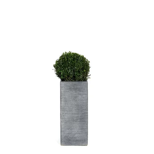 Pot carré haut Stream coloris anthracite 23x23x55 cm