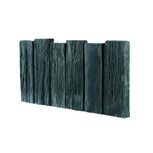 Bordurette haute en béton coulé anthracite aspect schiste Hairie Grandon - 50 x 2,8 x 26 cm
