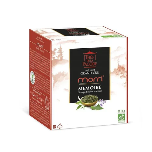 Thé vert Morri Mémoire bio - 18 infusettes