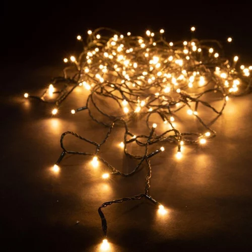 Guirlande lumineuse LED à lumière animée blanc chaud sur secteur - 25 m