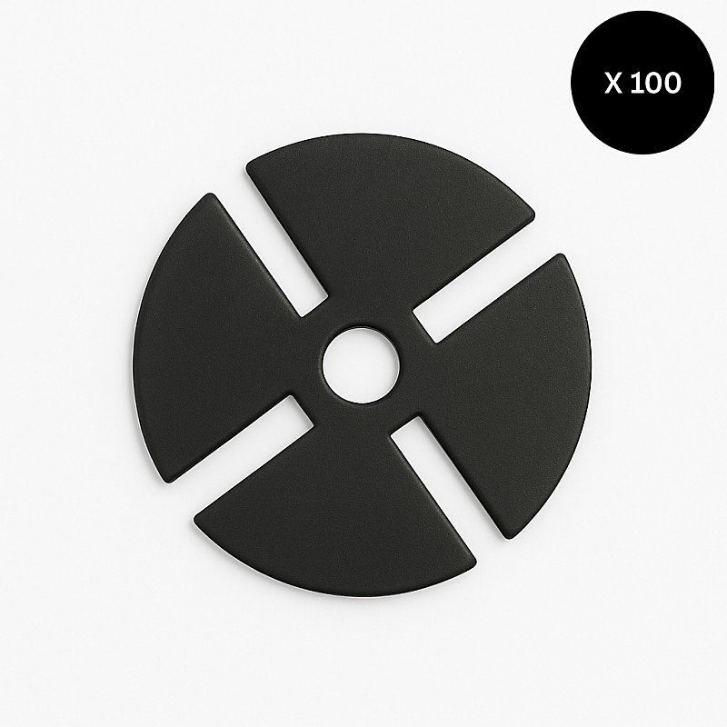 Cale amortisseur anti bruit 78 mm par 100 pcs pour plot McCover Noir – Réf. FWBKWXNAP5484706784