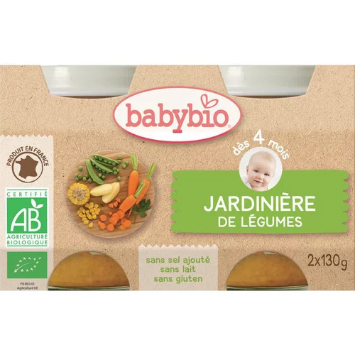 Petits pots de jardinière de légumes Babybio 2 x 130 g