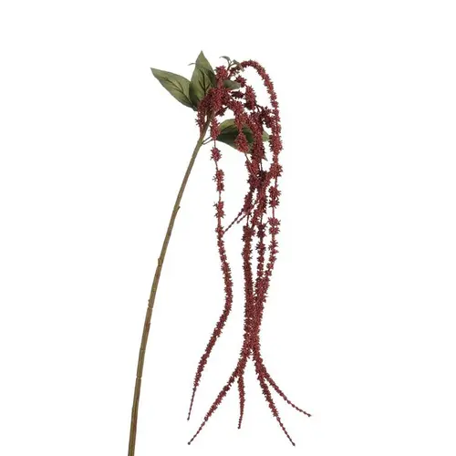 Branche artificielle d’Amaranthus bordeaux - H 65 cm