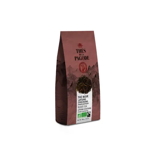 Thé noir Lapsang Souchong bio et équitable Thés de la Pagode - 90 g
