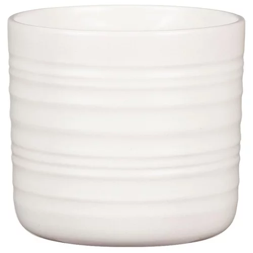Cache-pot en céramique blanc Scheurich 850 Soft Wool - Ø 20 cm