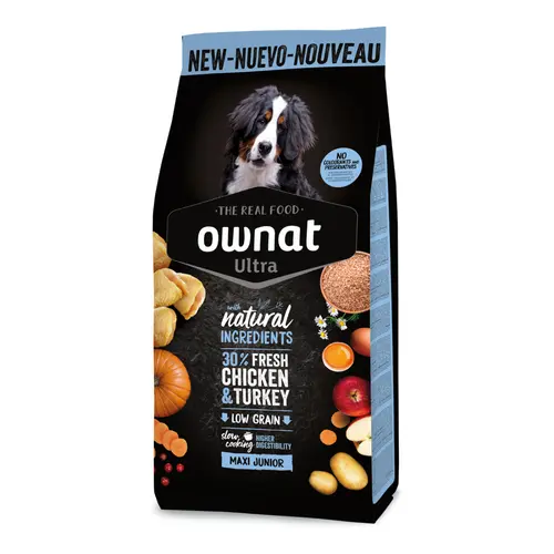 Croquettes pour chiot maxi junior Ownat Ultra - 12 kg