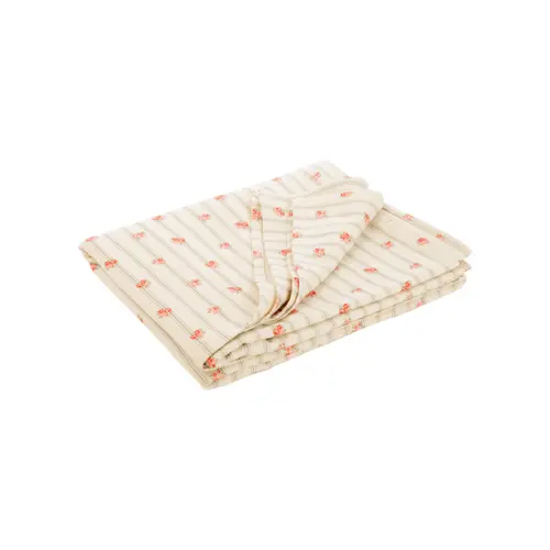 Nappe en coton vert sauge à motif Mirabeau - 150 x 250 cm