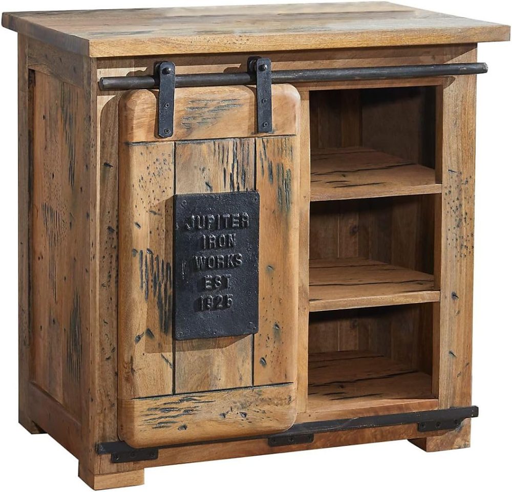 Meuble – Buffet Industriel en Fer et Bois Massif de Manguier