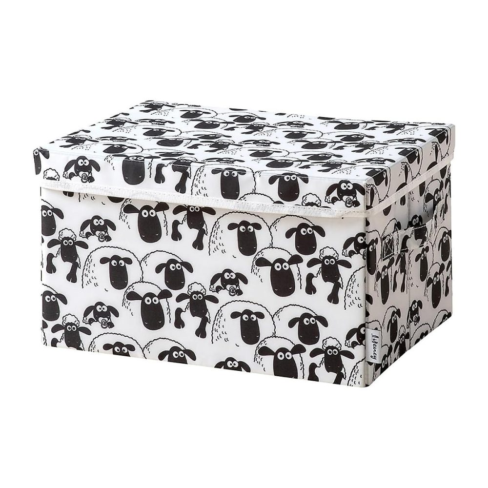 Boîte de rangement avec couvercle fond blanc Lifeney Shaun le mouton – Réf. JZCXFGTGE4884751001