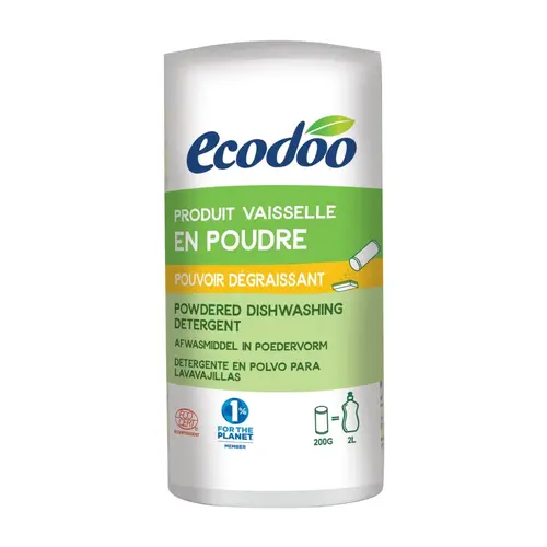 Produit vaisselle en poudre dégraissant Ecodoo - 200 g